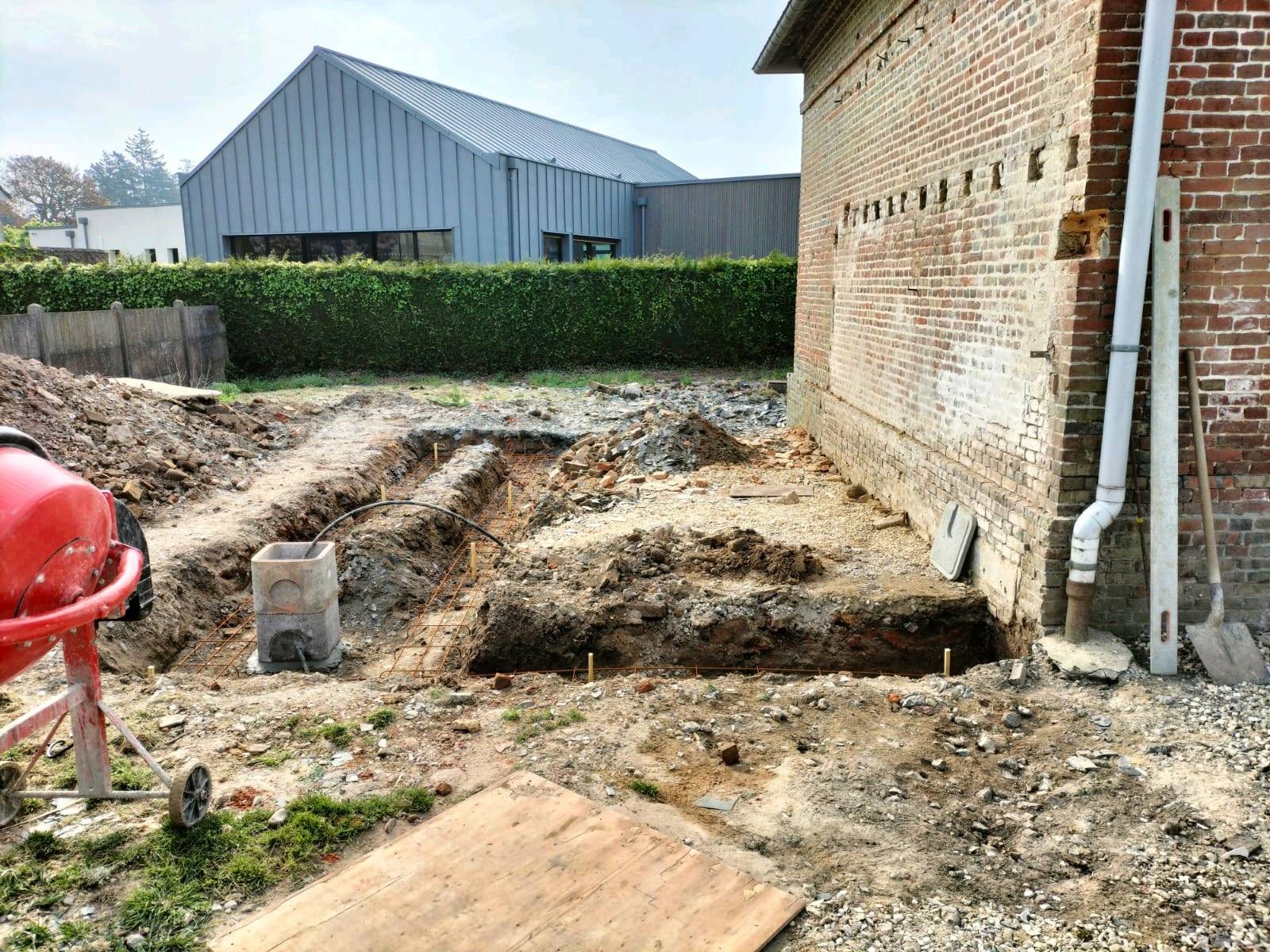 Création d'un chenil en agglo avec toit terrasse proche Fécamp